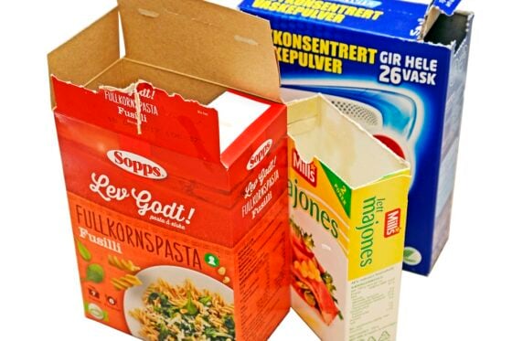 Materialgjenvinning, papir og lettkartong