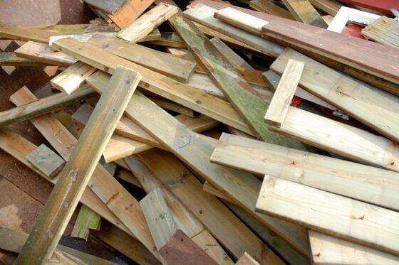 Materialgjenvinning, trykkimpregnert trevirke